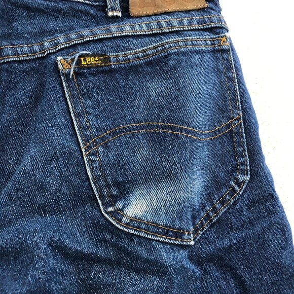 Men's Lee Vintage Blue Denim Jeans Size 35X30 Made In USA - Picture 12 of 14